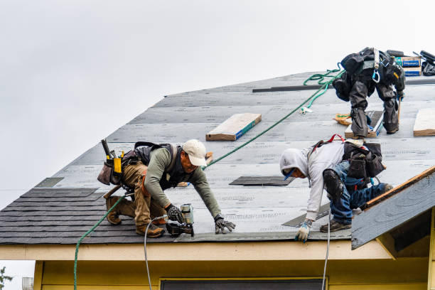 Professional Roofing technician working in Union City, OH